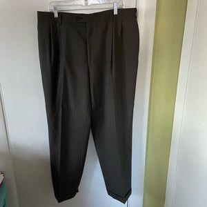 Brown plaid Jos. A. Bank pleated pants